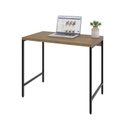 Ver imagem 5 de Escrivaninha Mesa Escritório Estilo Active 90cm Industrial Yescasa Lâmina Mel Marrom