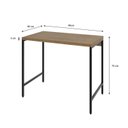 Ver imagem 3 de Escrivaninha Mesa Escritório Estilo Active 90cm Industrial Yescasa Lâmina Mel Marrom