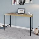 Ver imagem 1 de Escrivaninha Mesa Escritório Estilo Active 120cm Industrial Yescasa Lâmina Mel Marrom