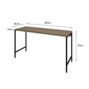 Ver imagem 3 de Escrivaninha Mesa Escritório Estilo Industrial 135cm Active Yescasa