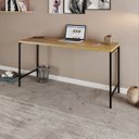 Ver imagem 1 de Escrivaninha Mesa Escritório Active 150cm Industrial Yescasa Lâmina Mel Marrom