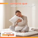 Ver mais imagens de Cama Box Colchão Casal Molas Ensacadas City Pillow Top 138x188x61cm Branco / Bege Hellen