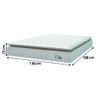 Cama Box Colchão Casal Molas Ensacadas City Pillow Top 138x188x61cm Linho Branco / Bege Hellen - 5