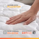 Ver imagem 6 de Cama Box Colchão Casal Molas Ensacadas City Pillow Top 138x188x61cm Branco / Bege Hellen