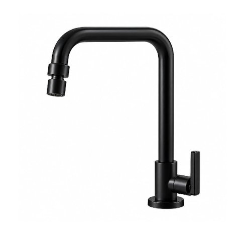 Torneira para Cozinha de Mesa com Bica Reta e Pino Preta 1167A01PR - Ec-1167-A01-Pr - Econometal