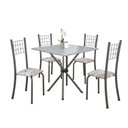 Ver imagem 2 de Conjunto de Mesa Tubular 70x70cm Tampo em Granito com 4 Cadeiras Dany 