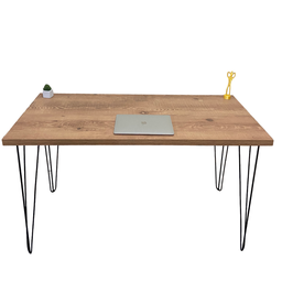 Mesa de Jantar Aparador Bistrô Industrial Estilo Demolição Antiqua - 130x60 Cm - 1