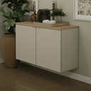 Ver imagem 3 de Balcão Nature 110cm Estilare Blc4035 Nude/carvalho