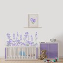 Ver imagem 2 de Adesivo de Parede Flores Lavanda - 1 Cartela