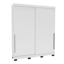 Ver imagem 2 de Guarda-roupa Casal Madri 2 Portas 2 Gavetas Branco - Politorno