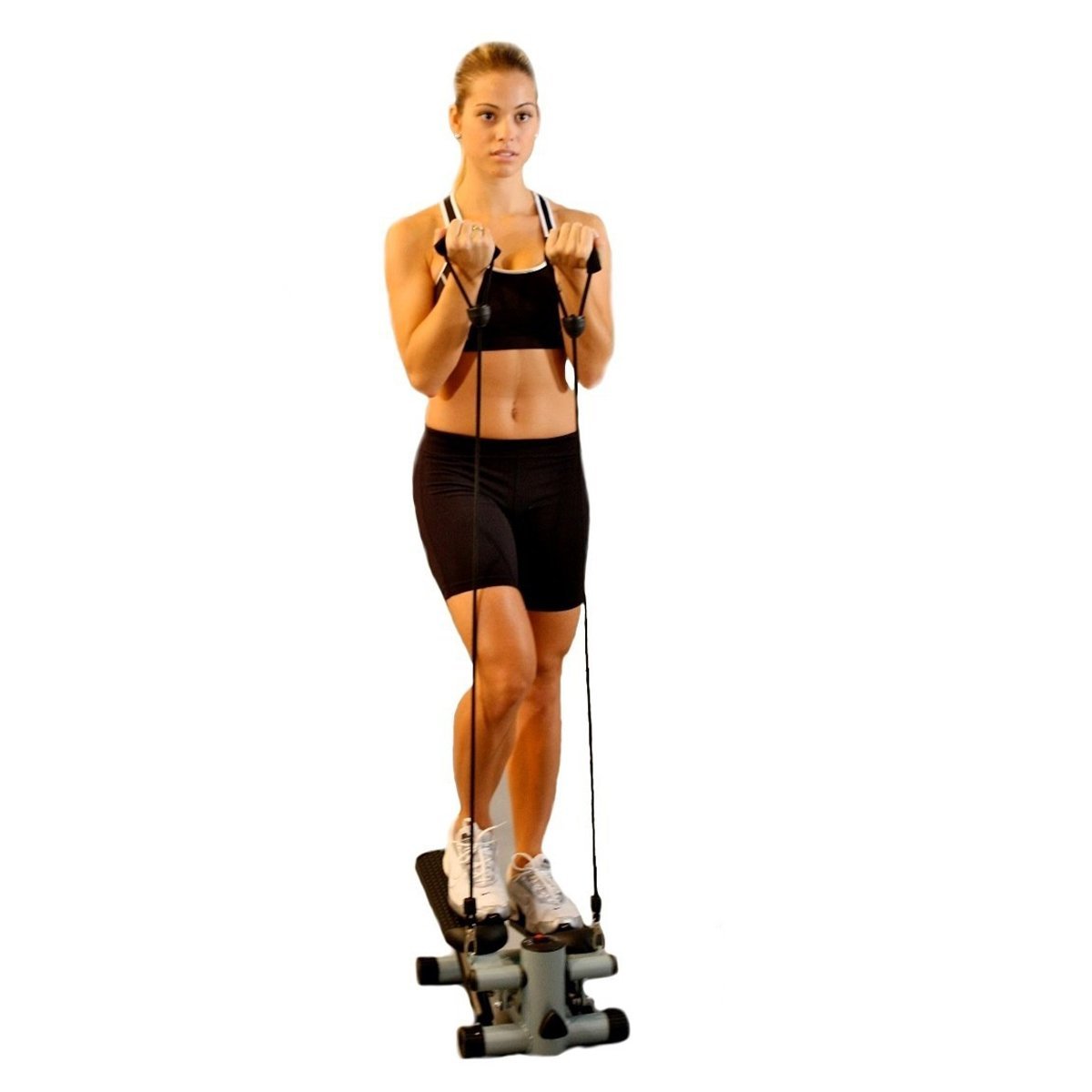 Simulador Caminhada Mini Stepper Exercicio Fisico Fisioterapia Perna Gluteo Braço Corpo Academia Mus - 5