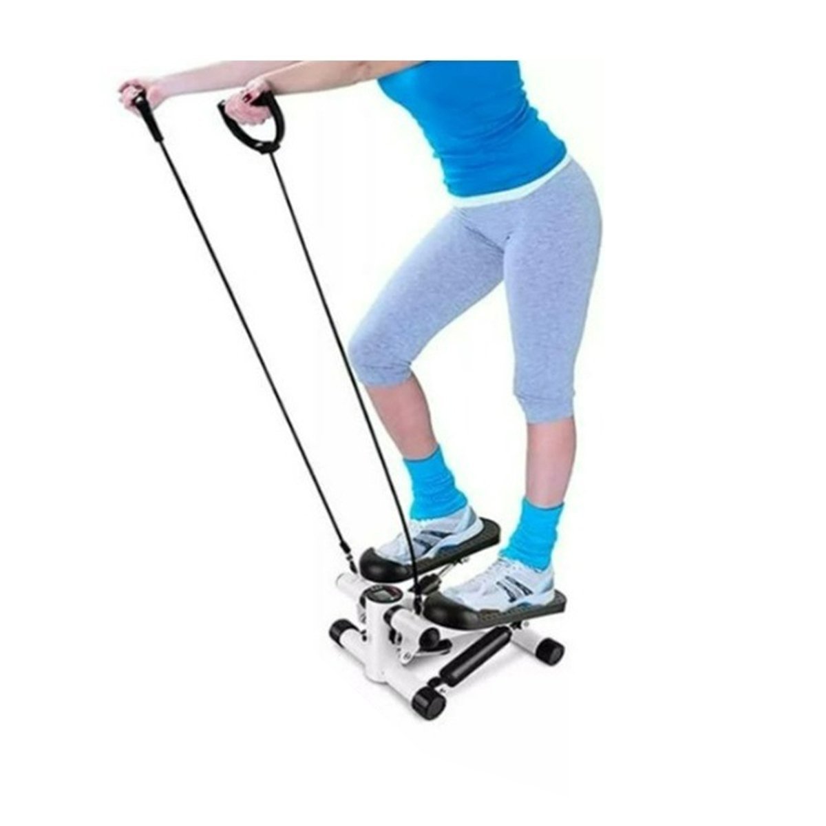 Simulador Caminhada Mini Stepper Exercicio Fisico Fisioterapia Perna Gluteo Braço Corpo Academia Mus - 10
