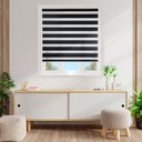 Ver imagem 2 de Persiana Zebra Double Vision 1,60x1,60 Premium - Preta,