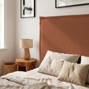 Ver imagem 3 de Cabeceira para Cama Box Queen Size Virella 160cm Moderna com Frame Bouclê Terracota - Desk Design