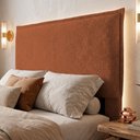 Ver imagem 2 de Cabeceira para Cama Box Queen Size Virella 160cm Moderna com Frame Bouclê Terracota - Desk Design