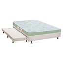 Ver imagem 1 de Cama Box c/Auxiliar Casal Colchão Espuma Castor D33 Sleep Max + Base CRC Courano White(138x188)
