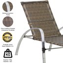 Ver imagem 3 de 2 Espreguiçadeiras Garden e Mesa em Alumínio para Piscina - Argila