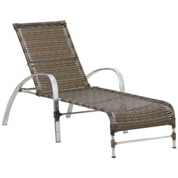 2 Espreguiçadeiras Garden e Mesa em Alumínio para Piscina - Argila - 2