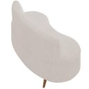 Ver imagem 4 de Sofá Chaise Living 2 Lugares 135cm Sala de Estar Istambul K01 Bouclê Creme - Lyam Decor