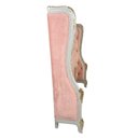 Ver imagem 4 de Cabeceira Queen Bergère em Veludo Rosa Claro com Capitonê 155x185x22cm