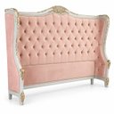 Ver imagem 3 de Cabeceira de Cama Queen Bergère em Veludo com Capitonê 155x185x22cm