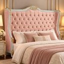 Ver imagem 2 de Cabeceira de Cama Queen Bergère em Veludo com Capitonê 155x185x22cm