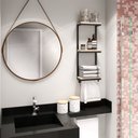 Ver imagem 7 de Porta Toalha e Objetos de Banheiro Suspenso Elegante Decora