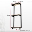 Ver imagem 2 de Porta Toalha e Objetos de Banheiro Suspenso Elegante Decora