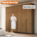 Ver imagem 5 de Guarda-Roupa Casal França 6 Portas com 3 Gavetas Interna e 8 Nichos 2 Maleiros Carvalho Tapajós