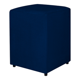 Puff Quadrado Tecido Suede Premium Azul - Fri Varejo - 2