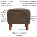 Ver imagem 3 de Puff Decorativo Verso Courino Couro Sintético Milani Movelaria