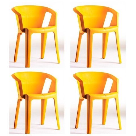 Conjunto com 4 Cadeiras Una