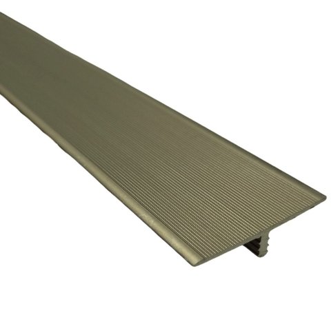 Perfil T Mesmo Nível Alumínio Champanhe para Piso - 3 Metros