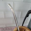 Ver imagem 3 de Bomba para Tomar Chimarrão Mil Furos de Mate Inox Bortonaggio 23,5cm Lisa Bojo Removível