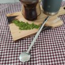 Ver imagem 2 de Bomba para Tomar Chimarrão Mil Furos de Mate Inox Bortonaggio 23,5cm Lisa Bojo Removível
