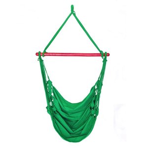 Cadeira Rede Balanço de Teto Suspensa Várias Cores:Verde Bandeira