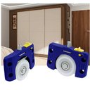 Ver imagem 2 de Kit Rodizio Porta de Correr Sobrepor 50 Kg Jp 360 Joelini +guia Folgazero Jp360+guia Folgazero