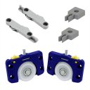 Ver imagem 3 de Kit Rodizio Porta de Correr Sobrepor 50 Kg Jp 360 Joelini +guia Folgazero Jp360+guia Folgazero
