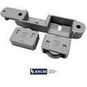 Ver imagem 4 de Kit Rodizio Porta de Correr Sobrepor 50 Kg Jp 360 Joelini +guia Folgazero Jp360+guia Folgazero