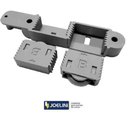 Ver imagem 4 de Kit Rodizio Porta de Correr Sobrepor 50 Kg Jp 360 Joelini +guia Folgazero Jp360+guia Folgazero