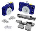 Ver imagem 1 de Kit Rodizio Porta de Correr Sobrepor 50 Kg Jp 360 Joelini +guia Folgazero Jp360+guia Folgazero