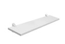Ver imagem 1 de Prateleira Decorativa 60x15 cm MDF Branco com Suporte para Parede Sala Quarto Cozinha Escritório