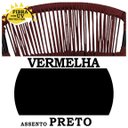 Ver imagem 4 de 4 Banquetas Havaí em Fio de Fibra Artesanal para Bar, Bancada, Balcão - Vermelho/Preto