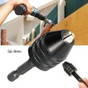 Ver imagem 3 de Mini Mandril 8mm Adaptador para Parafusadeira 1/4 Furadeira