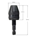 Ver imagem 2 de Mini Mandril 8mm Adaptador para Parafusadeira 1/4 Furadeira