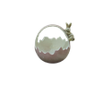 Cesta Casca De Ovo Em Cerâmica Rosa - 1