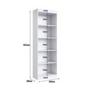 Ver imagem 3 de Kit 3 Estantes Multiuso para Livros 60x182,3x30 c/ 4 Prateleiras - Branca Espresso Móveis