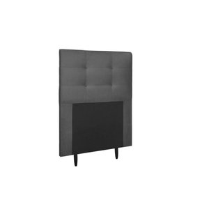 Cabeceira Cama Box Solteiro 90cm - Cinza Suede