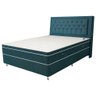 Colchão Casal King 193x203 cm Magnético Massageador com Cromoterapia e Densidade Progressiva Verde V - 1
