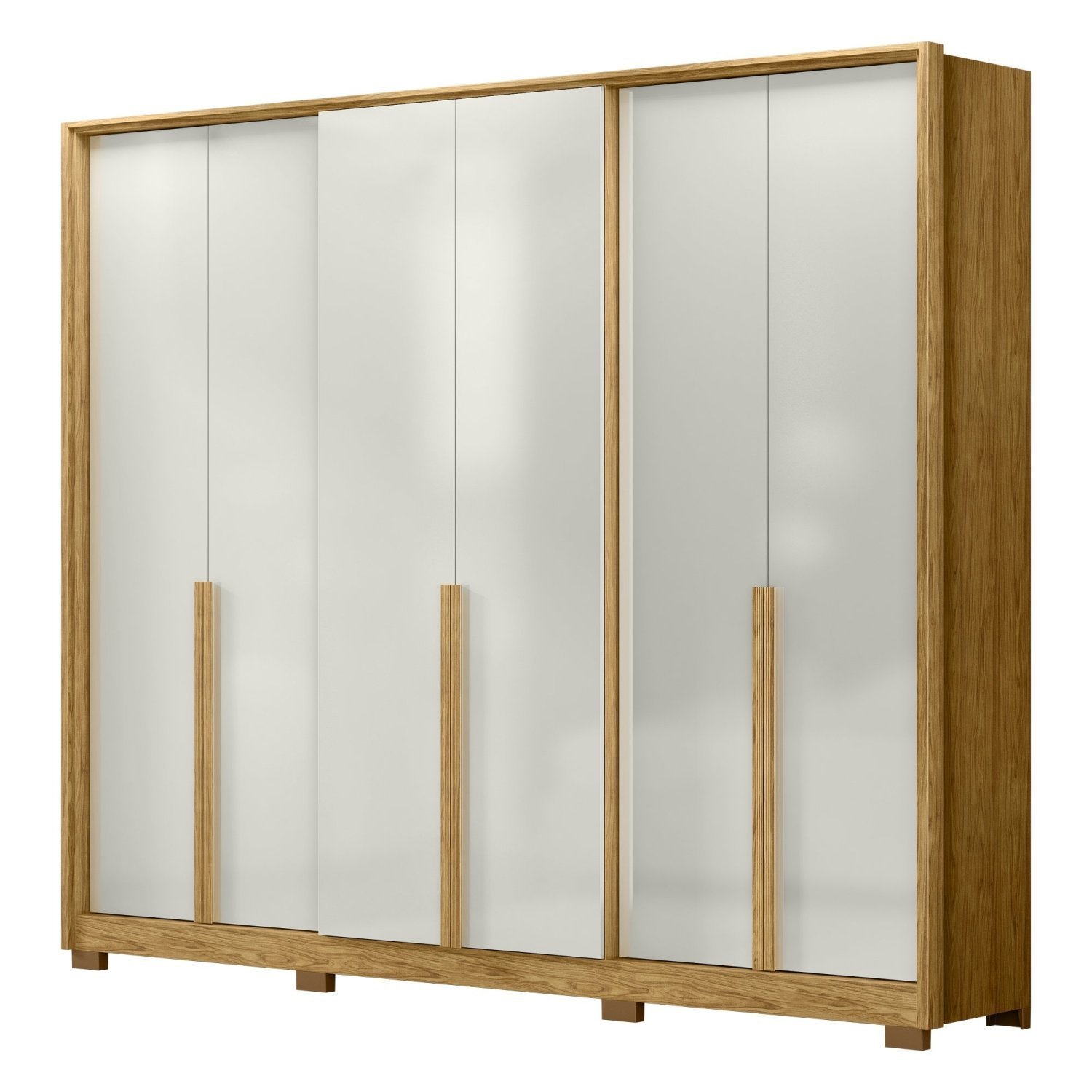 Guarda Roupa Casal 6 Portas 4 Gavetas Diamante Espresso Móveis - 3